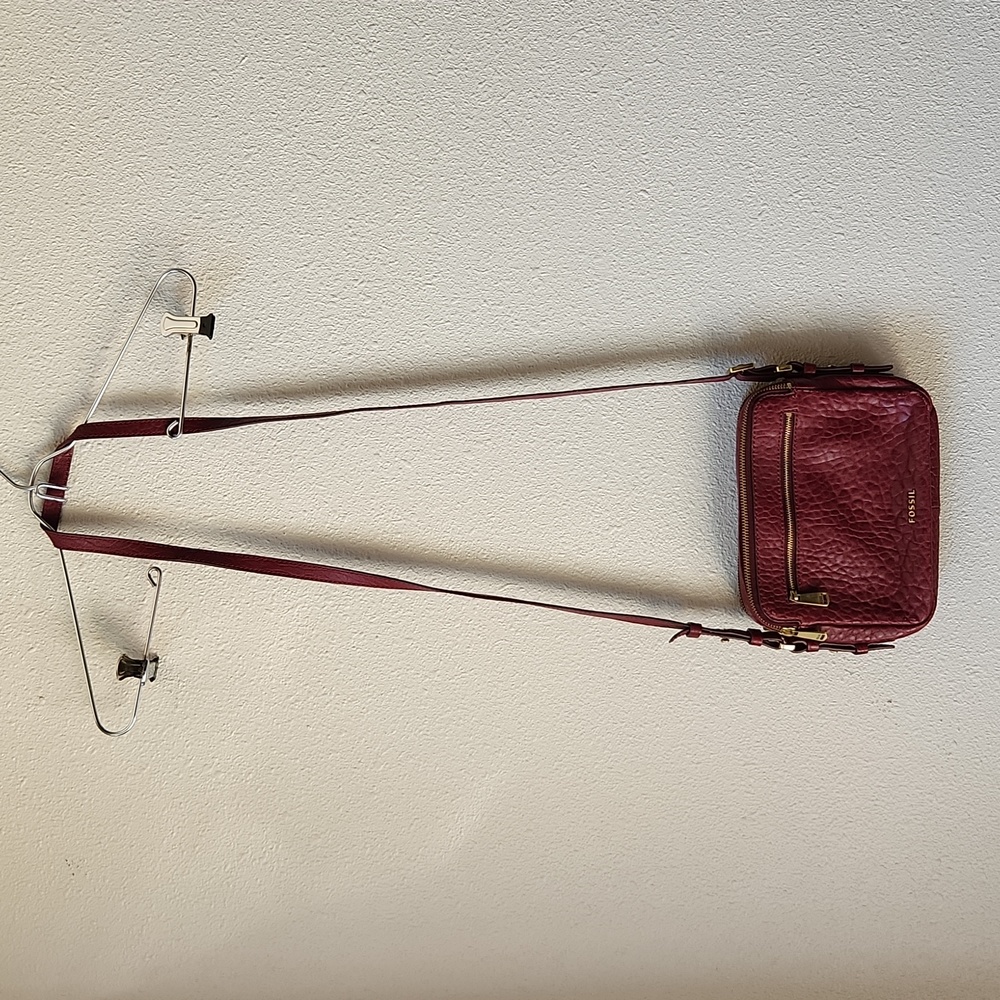 FOSSIL crossbody bag in Cranberry/Cabernet Piper Toster Bag